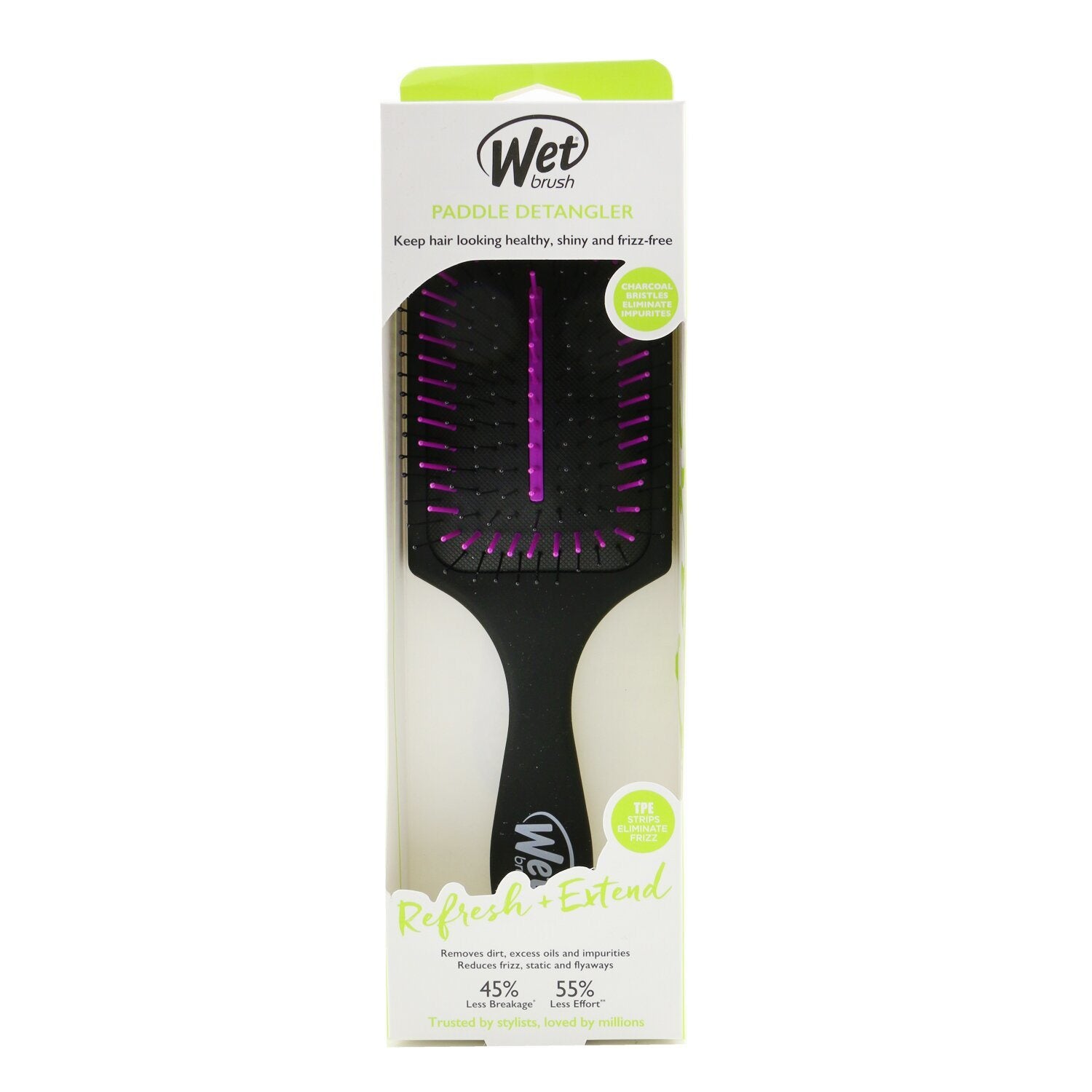 WET BRUSH - Charcoal Infused Paddle Hair Brush BWR831ANTI 1pc