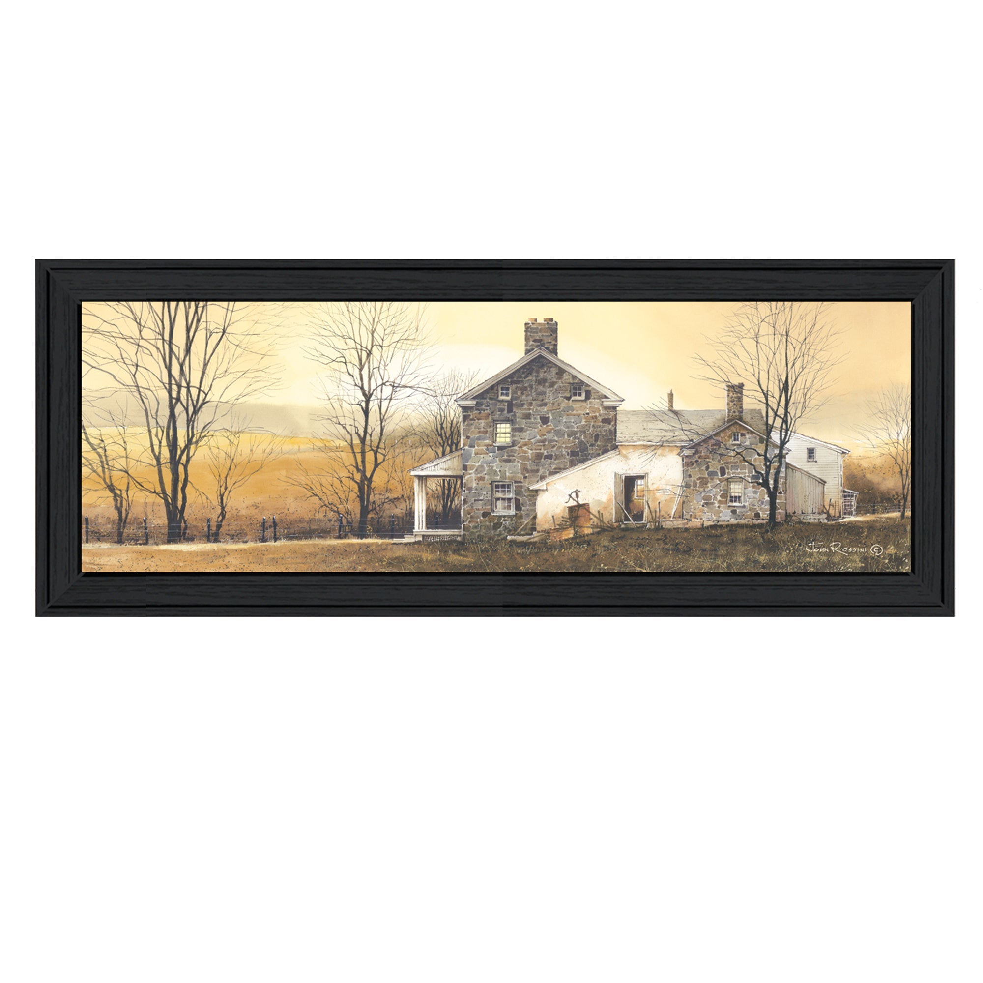 "A New Day" By John Rossini, Printed Wall Art, Ready To Hang Framed Poster, Black Frame - Rainbowbestdeals