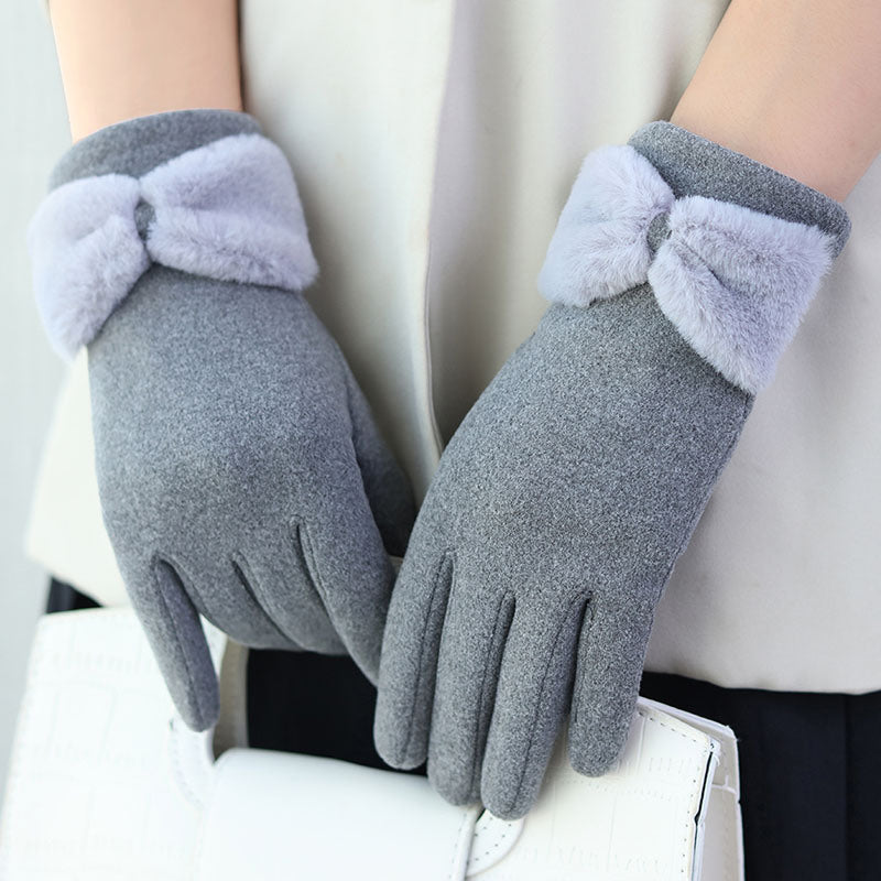 Women's Winter Fleece Warm And Windproof Gloves