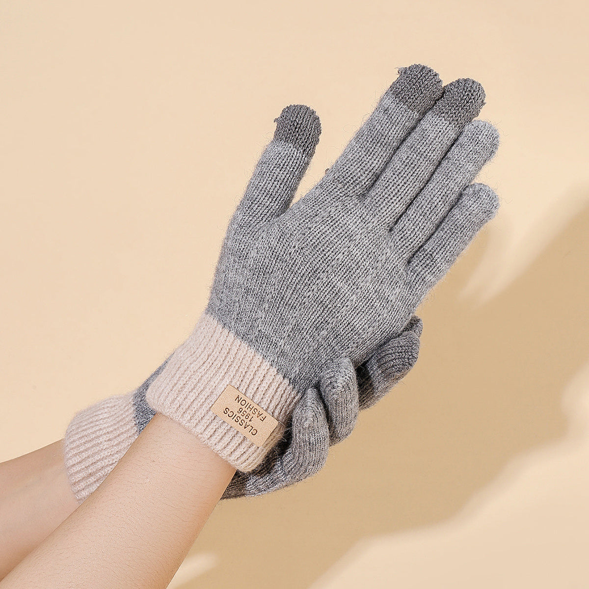 Ladies Winter Touch Screen Warm Knit Gloves