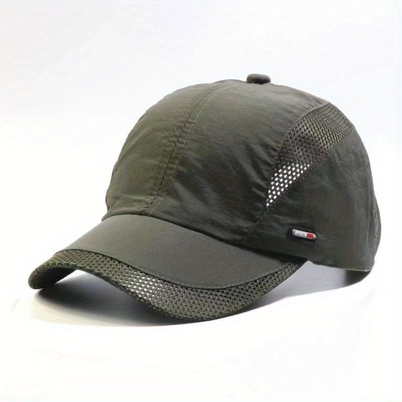 Quick-drying Mesh Baseball Cap - Breathable Sun Hat for Men - Outdoor Fishing & Summer Activities