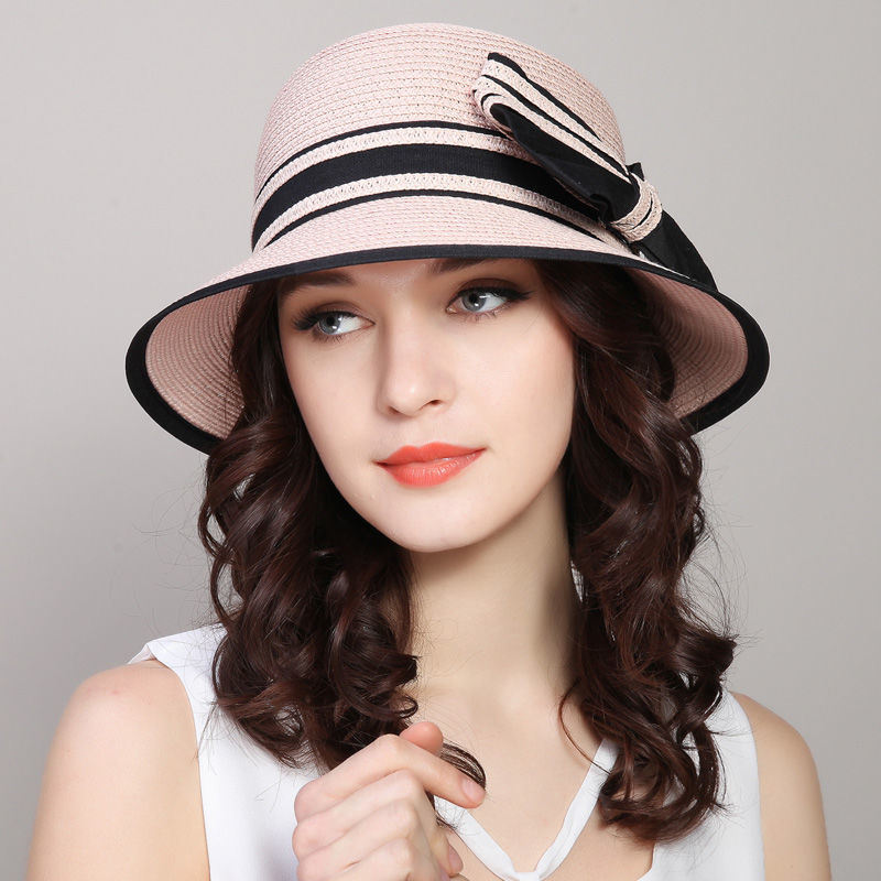 1pc Sun Hat; Beach Hat; Sun Protection; Foldable; Ribbon Hat; Women's Hat; Colors: Milky White/White/Beige/Pink/Brown