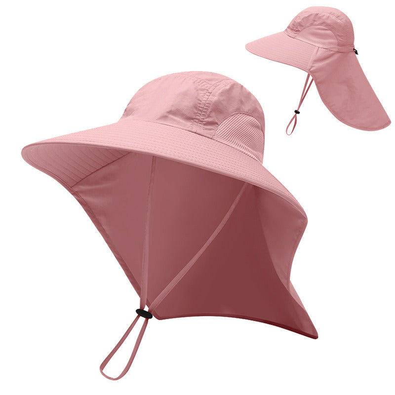 Fishing Sun Hat UV Protection Neck Cover Sun Protect Cap Wide Brim Neck Flap Fishing Cap For Travel Camping Hiking Boating