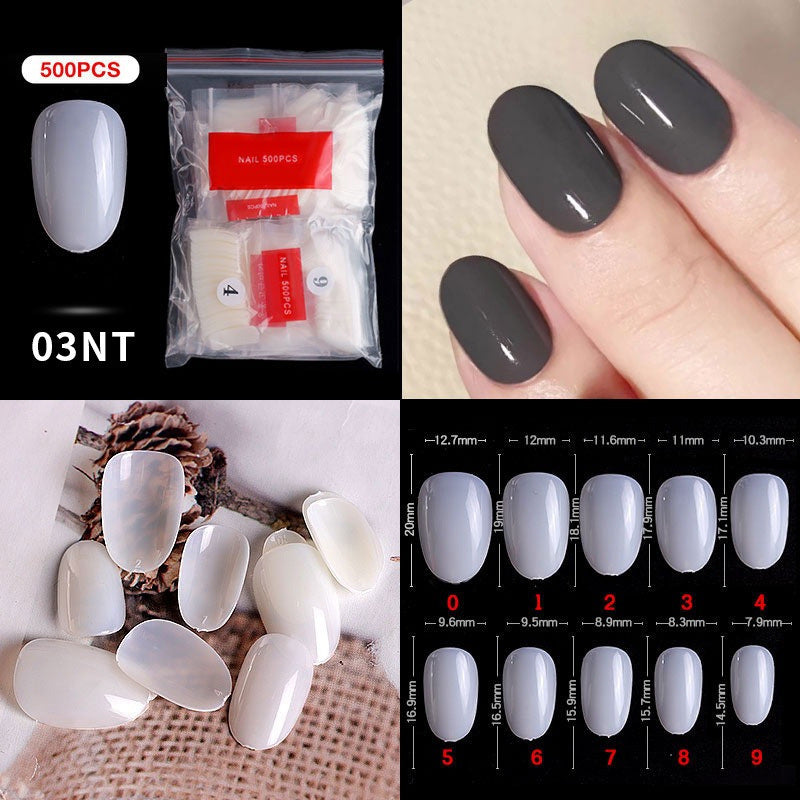 1 Bag 500PCS Artificial Nail Art Tips;  Coffin Long Square Stiletto Nail Fake Tips