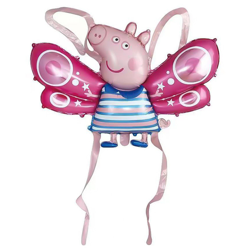 Peppa Pig wing balloon cartoon wing balloon children's toys to push the stall balloon