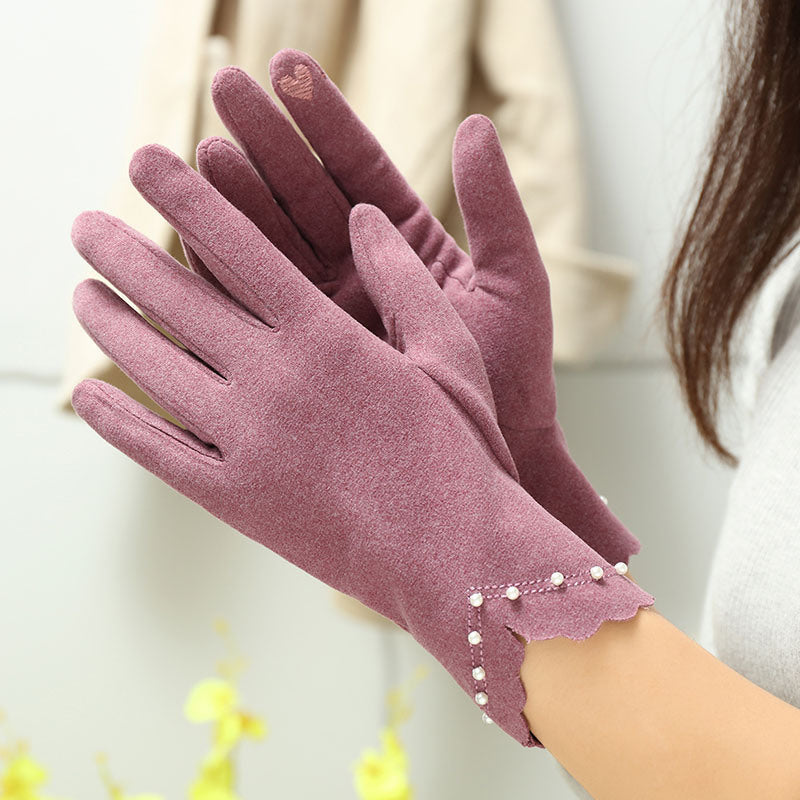 Women's Winter Thin Winter Cold And Windproof Thermal Gloves