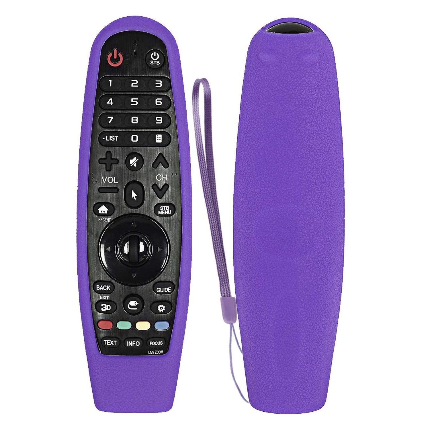 Remote Case Compatible With LG Magic Remote; Shockproof Silicone Protective Cover For LG Smart TV Remote Control LG AN-MR19BA/AN-MR18BA/AN-MR650/AN-MR600