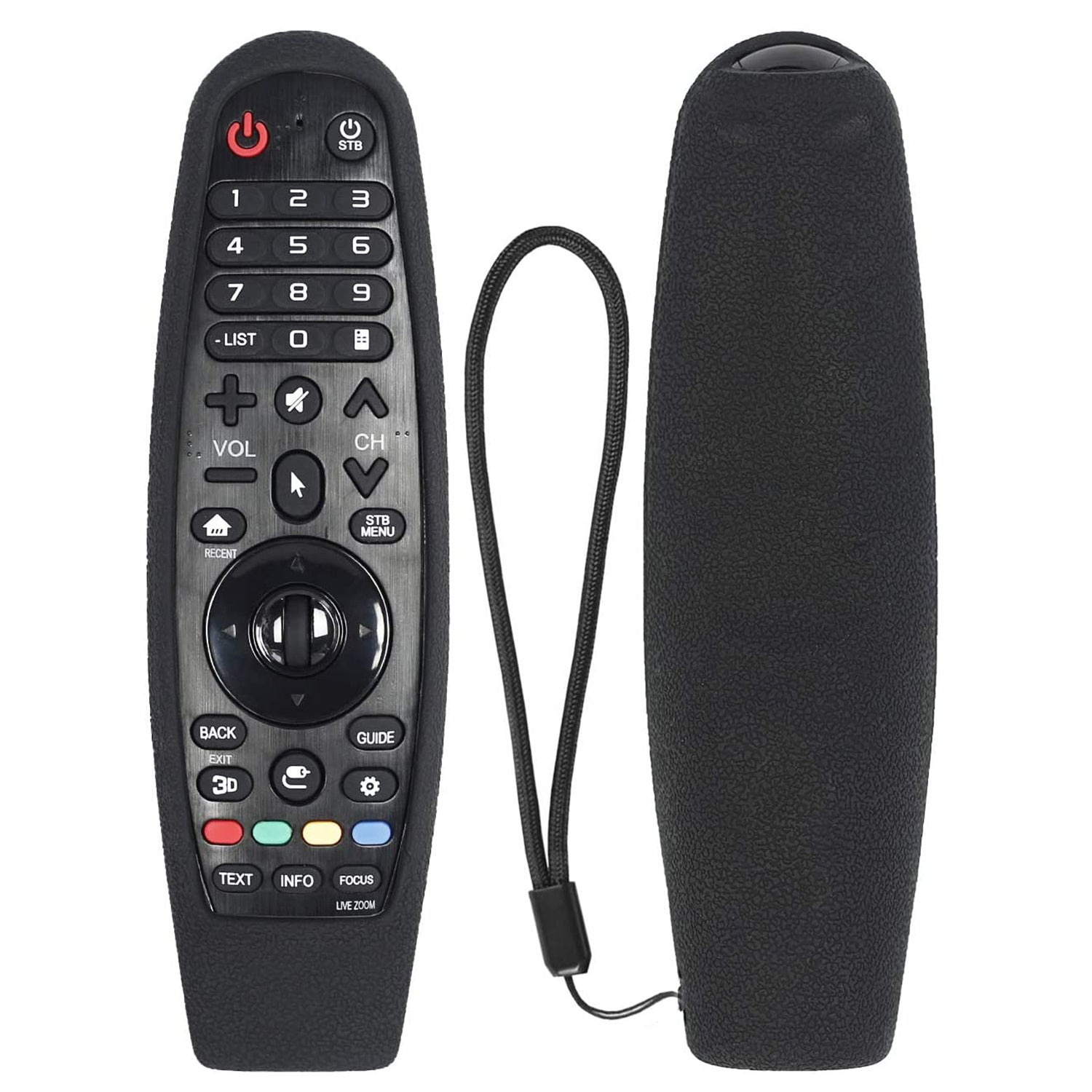 Remote Case Compatible With LG Magic Remote; Shockproof Silicone Protective Cover For LG Smart TV Remote Control LG AN-MR19BA/AN-MR18BA/AN-MR650/AN-MR600