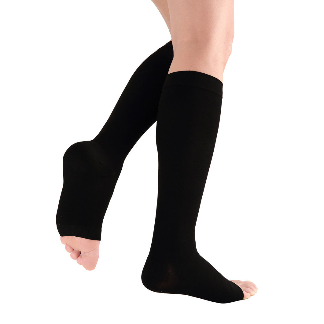 Compression Stockings Knee High Open Toe