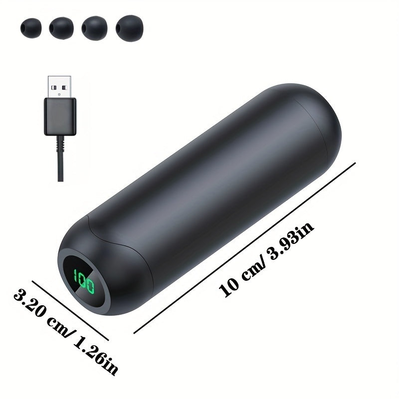 True Wireless Stereo Earbuds; HD Display HiFi Sound Quality; Waterproof Headset Earphone Mini For Smartphones