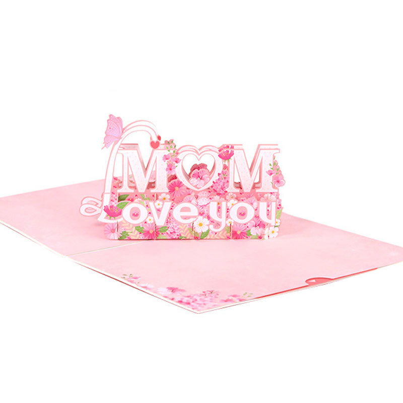 Best Mom Ever 3D Card Thank You Mom Pop Up Greeting Card For Mothers Day