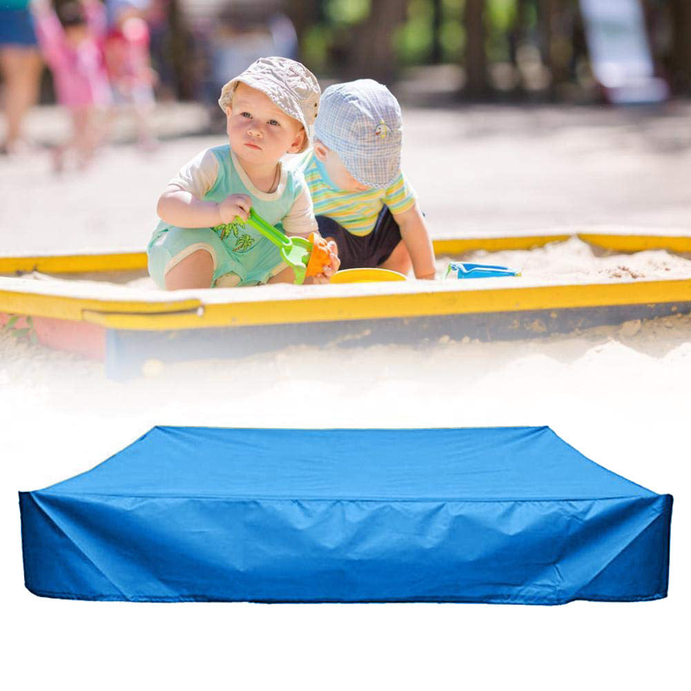 Sandbox Cover, Square Protective Cover for Sand and Toys Away from Dust and Rain, Sandbox Canopy with Drawstring