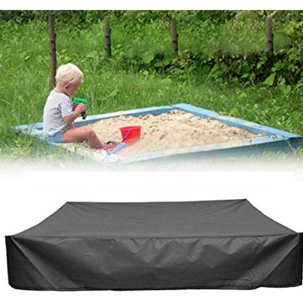 Sandbox Cover, Square Protective Cover for Sand and Toys Away from Dust and Rain, Sandbox Canopy with Drawstring