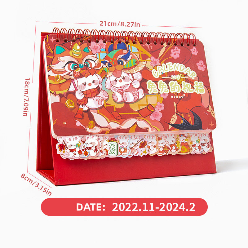 Countdown to the New Year with this Adorable Rabbit Desk Calendar!