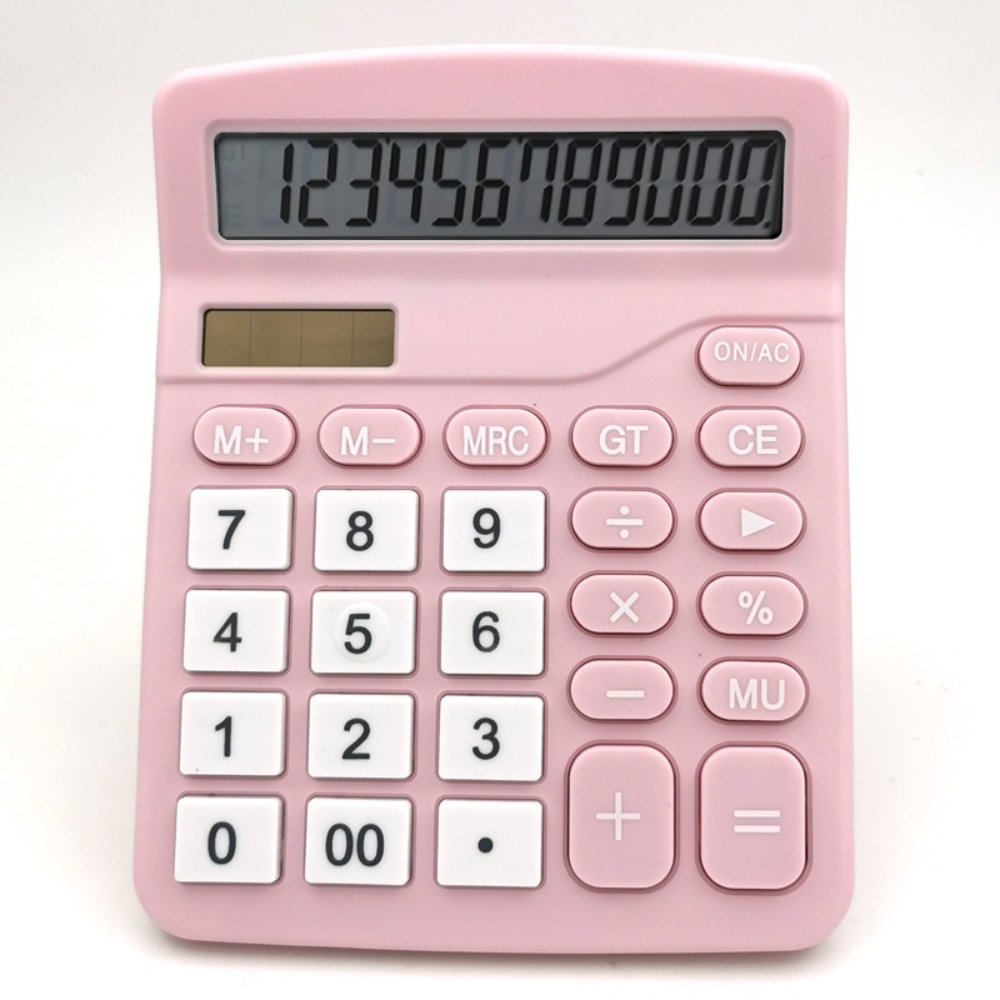 Cute and Functional Solar-Powered 12-Digit Scientific Calculator for Your Office Desk