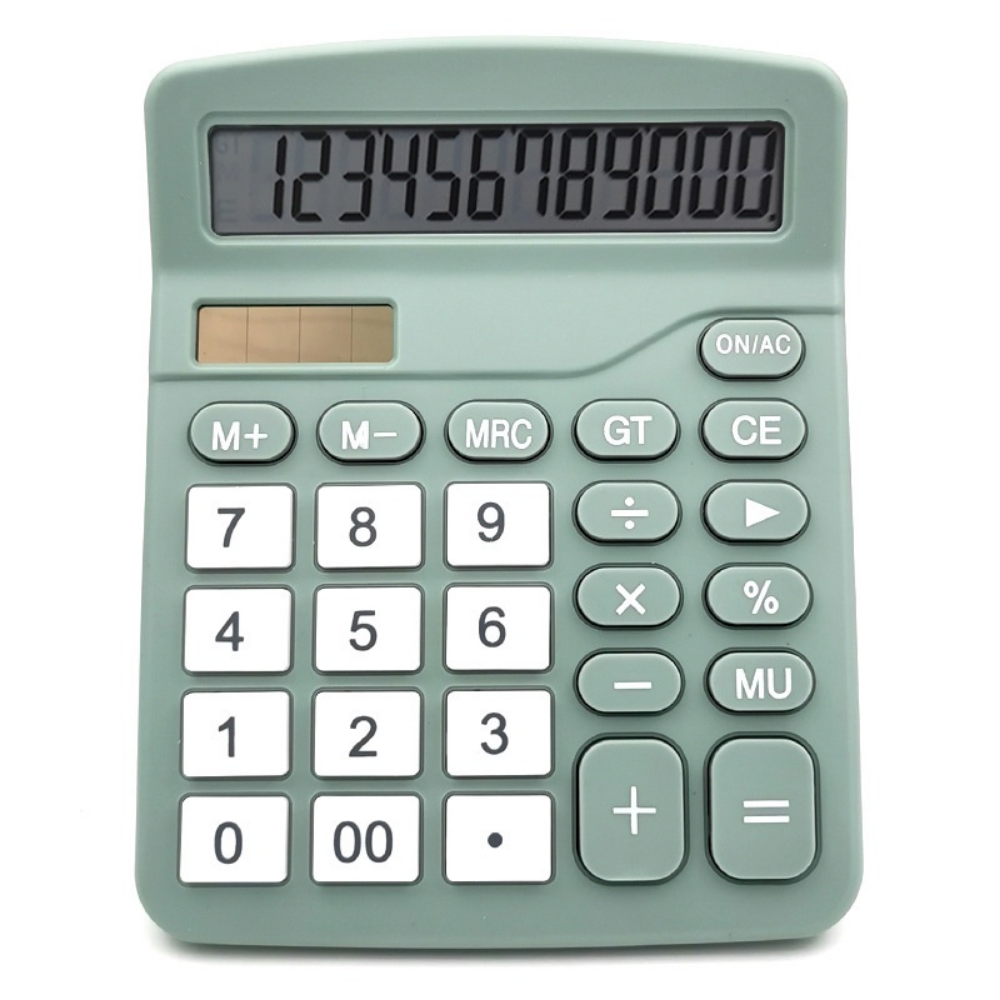 Cute and Functional Solar-Powered 12-Digit Scientific Calculator for Your Office Desk