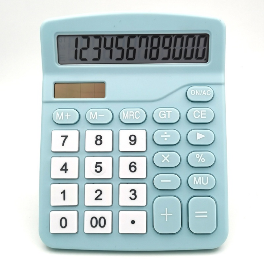 Cute and Functional Solar-Powered 12-Digit Scientific Calculator for Your Office Desk