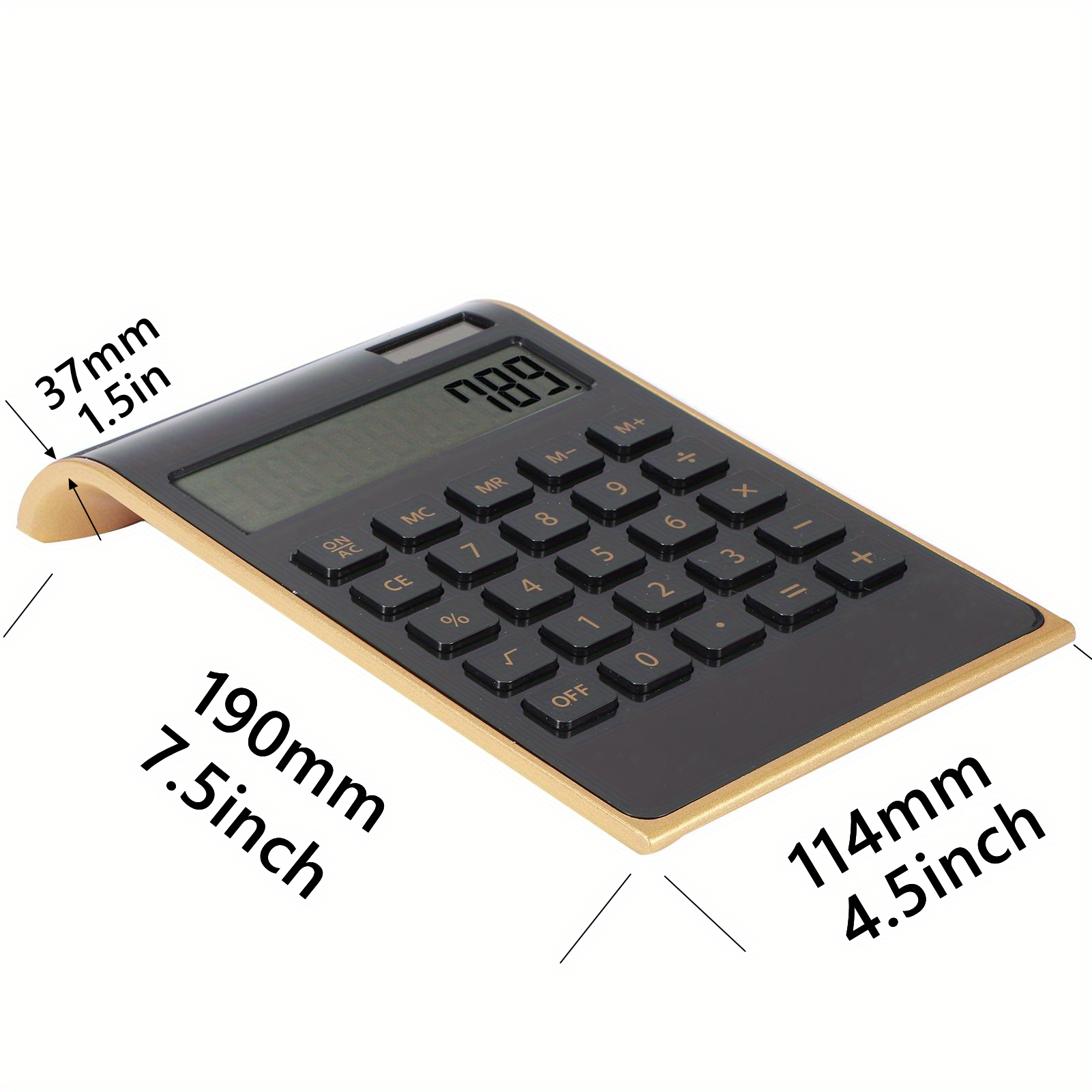 Slim Solar Calculator: Perfect for Students and Office Supplies!