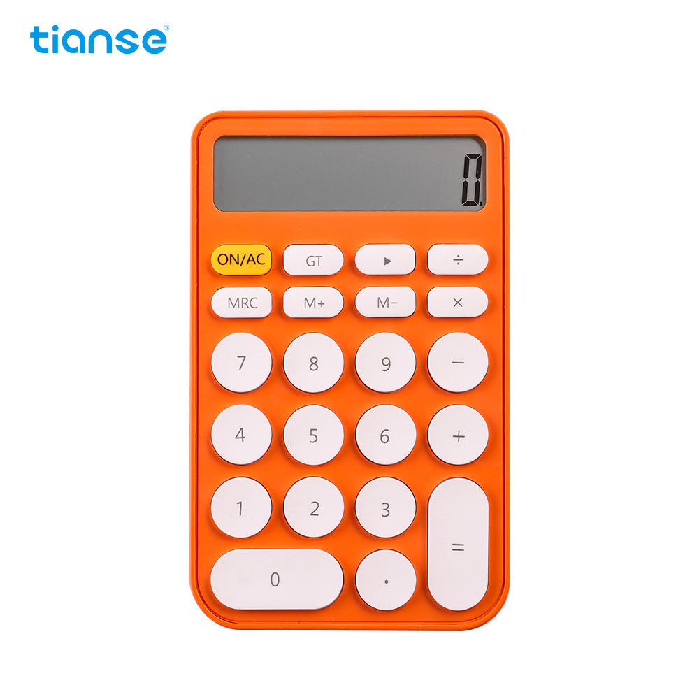 12-Digit LCD Candy Color Calculator - Portable, Cute & Functional for Office, School & Home Use