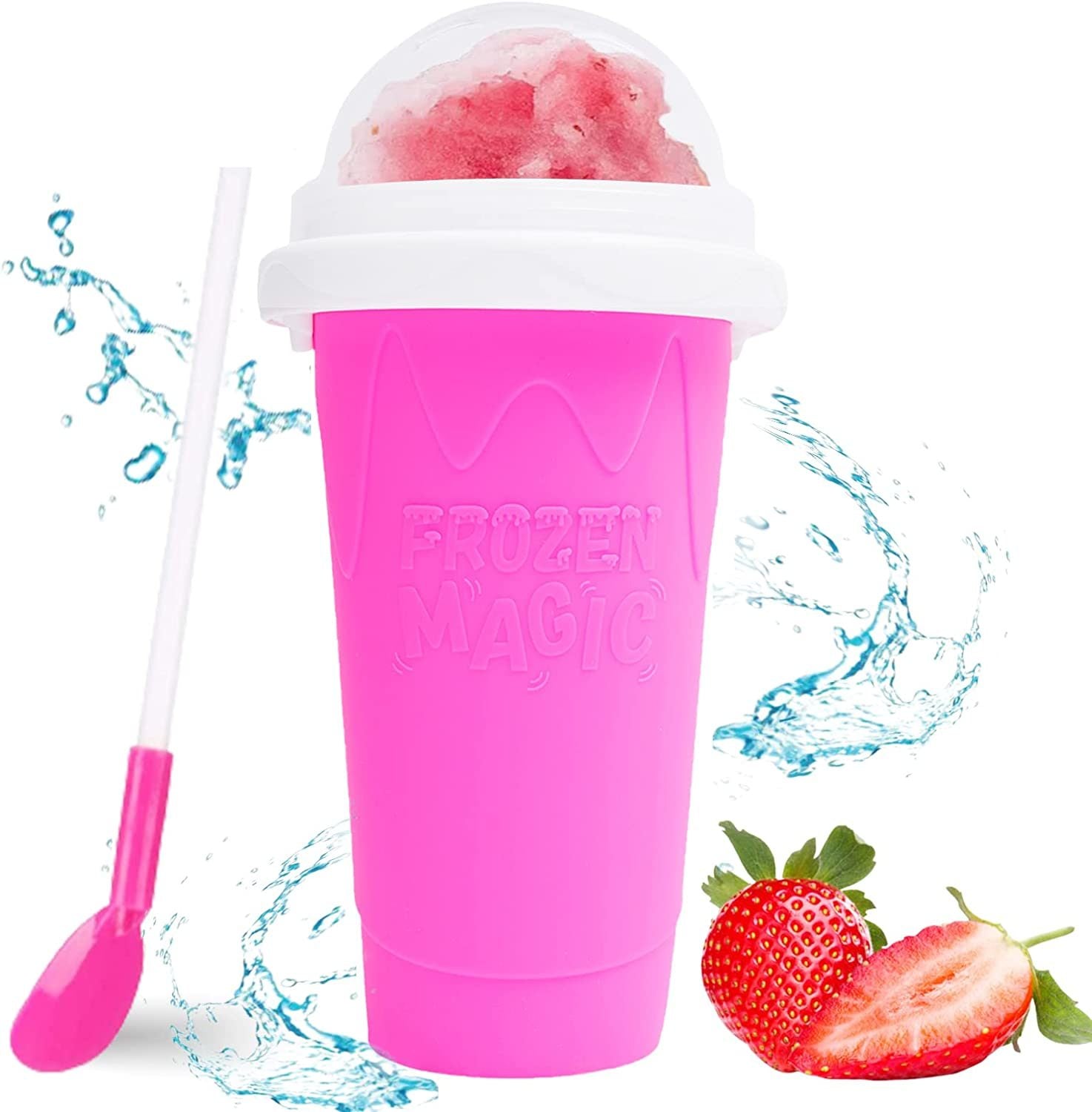 Summer Squeeze Homemade Juice Water Bottle Quick-Frozen Smoothie Sand Cup Pinch Fast Cooling Magic Ice Cream Slushy Maker