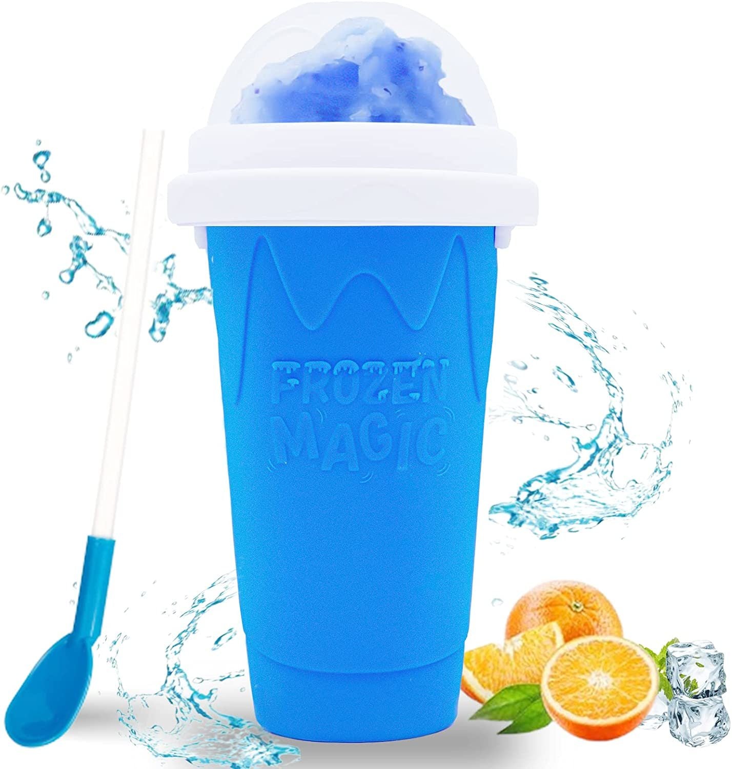 Summer Squeeze Homemade Juice Water Bottle Quick-Frozen Smoothie Sand Cup Pinch Fast Cooling Magic Ice Cream Slushy Maker