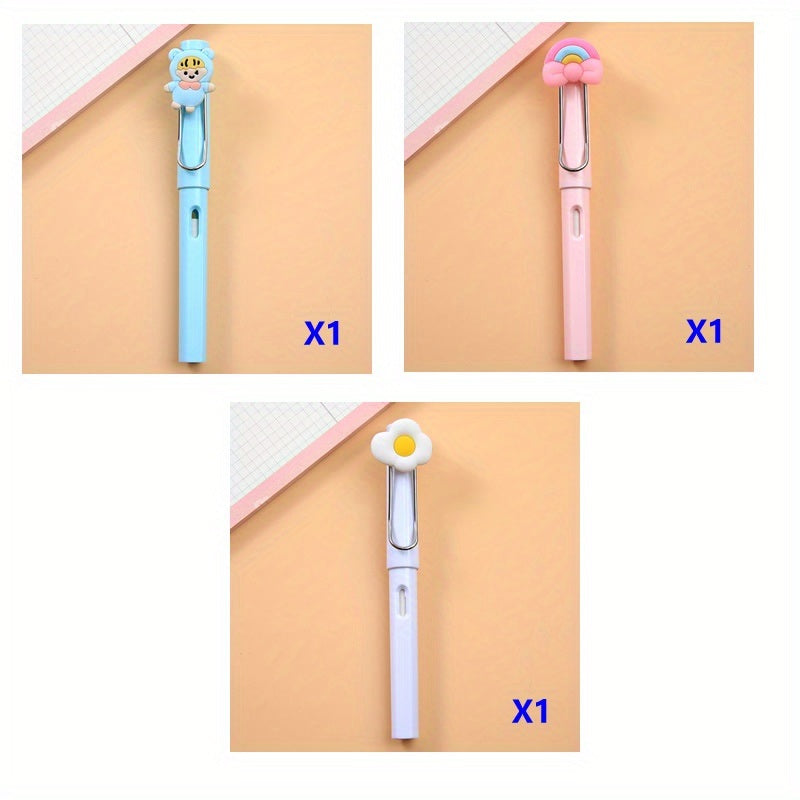 3PCS/4PCS Eternity Pencil Not Easy To Break Lead Not Dirty Hands Primary School Students Free Sharpening Pencil