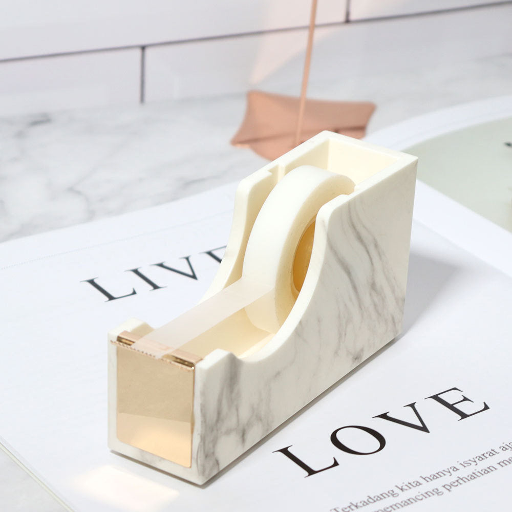 Add a Touch of Elegance to Your Desk with this 1-inch Rose Gold Tape Dispenser