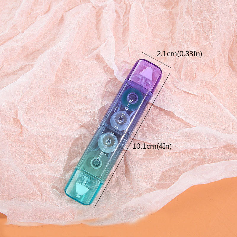1pc 2 In 1 White Out Colorful Correction Tape And Double Sided Tape Roller, Cute Quick Dry White Out,with Permanent Double Sided Adhesive Tape Roller Tape Runner,for School Home Office Supplies