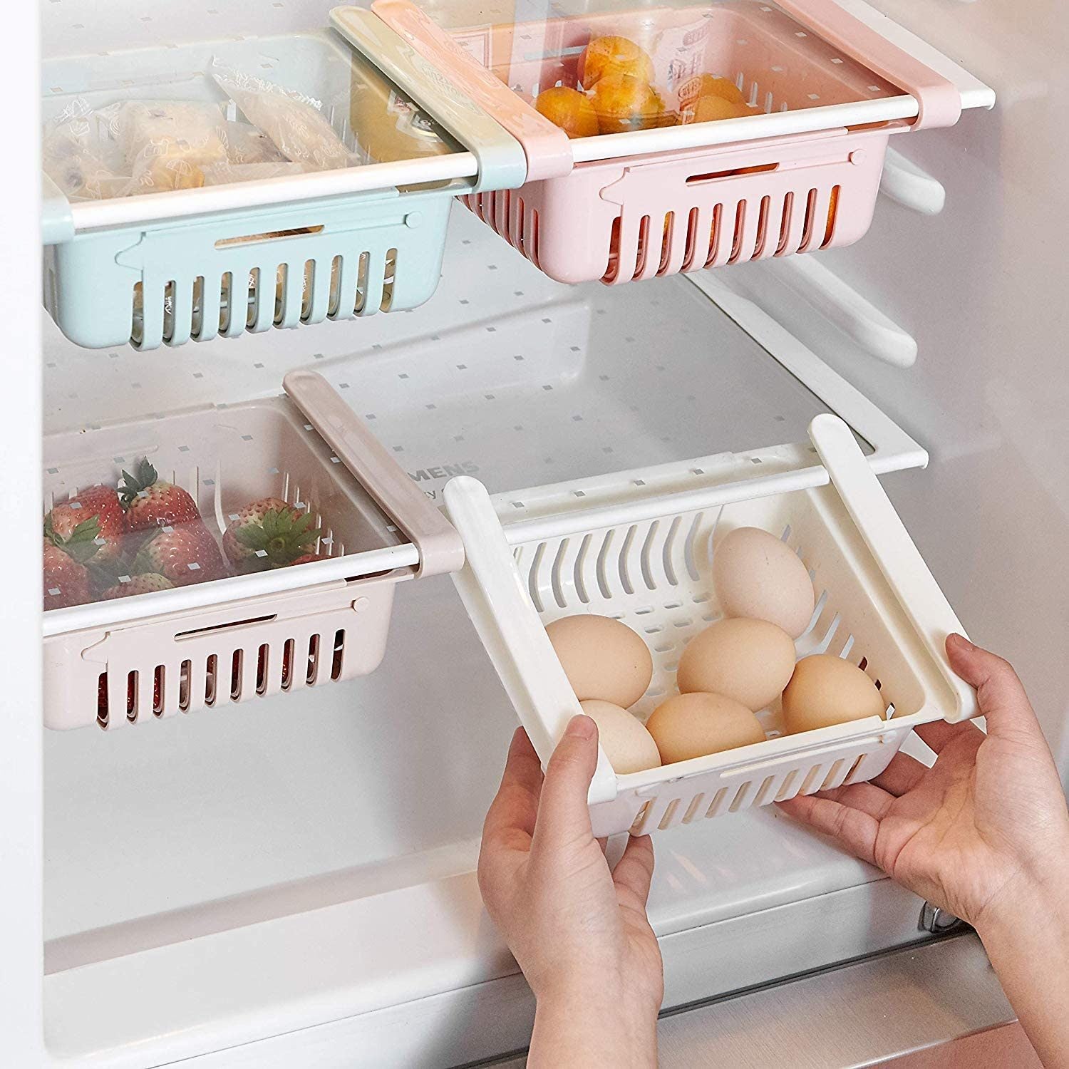 Refrigerator Drawers, Adjustable Storage Shelf Refrigerator Partition Layer Organiser