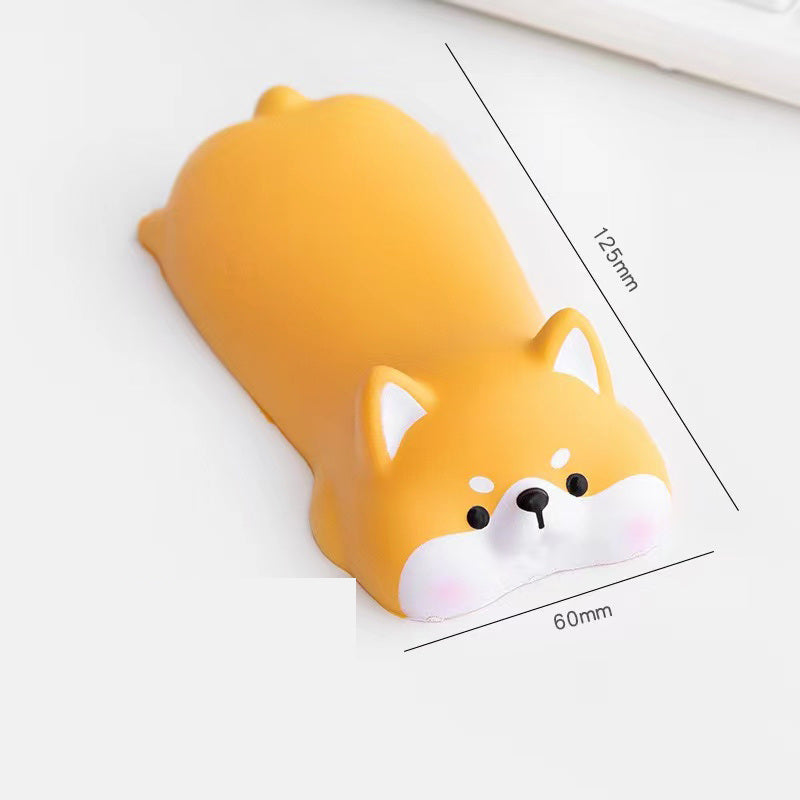 Cute Wrist Rest Support For Mouse Keyboard Computer Desk Ergonomic Office Supplies Slow Rising PU Mouse Pad