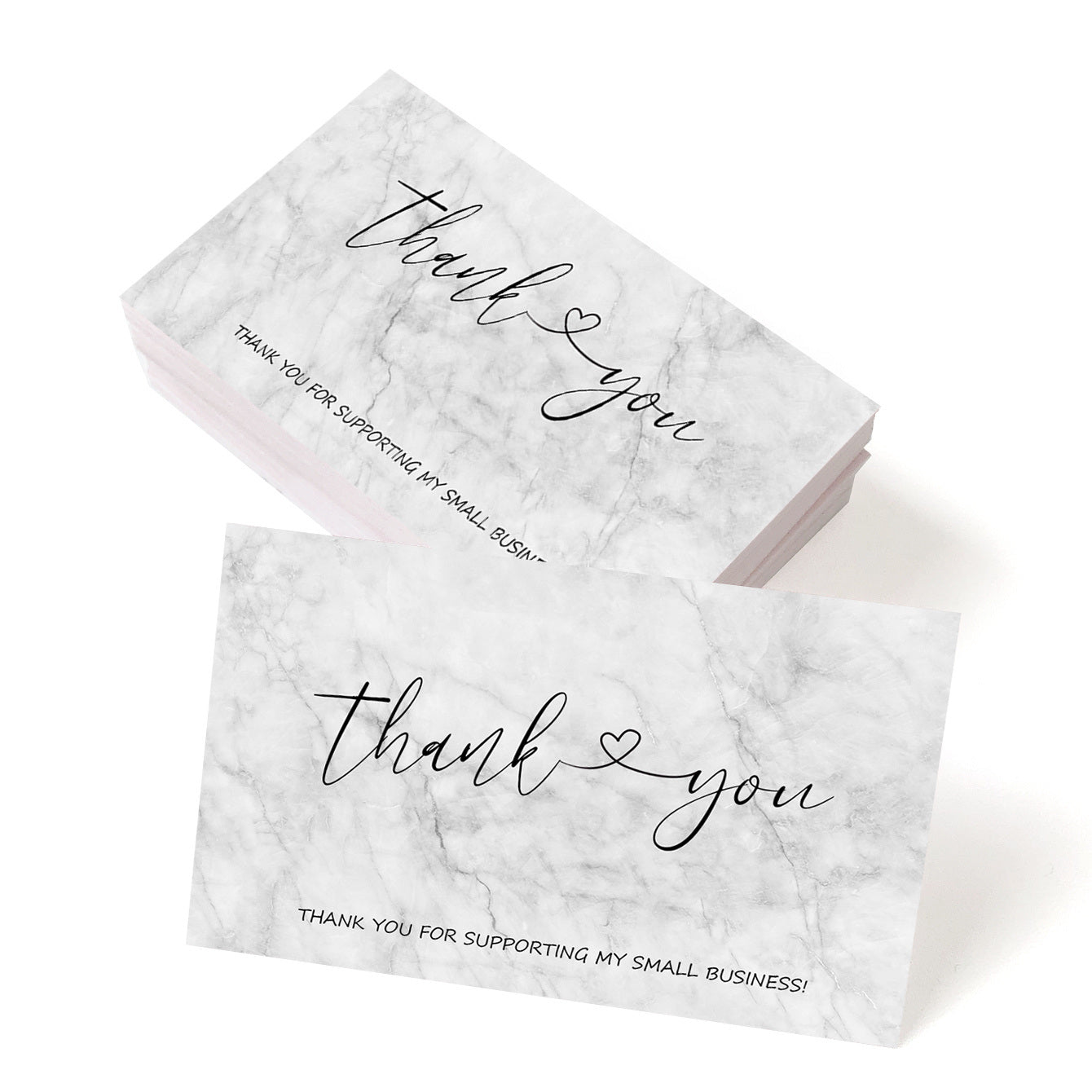 50Pcs Thank You Cards Small BusinessThanks Greeting Cards For Retail Store Owner Goods Customer 2x3.5 Inch