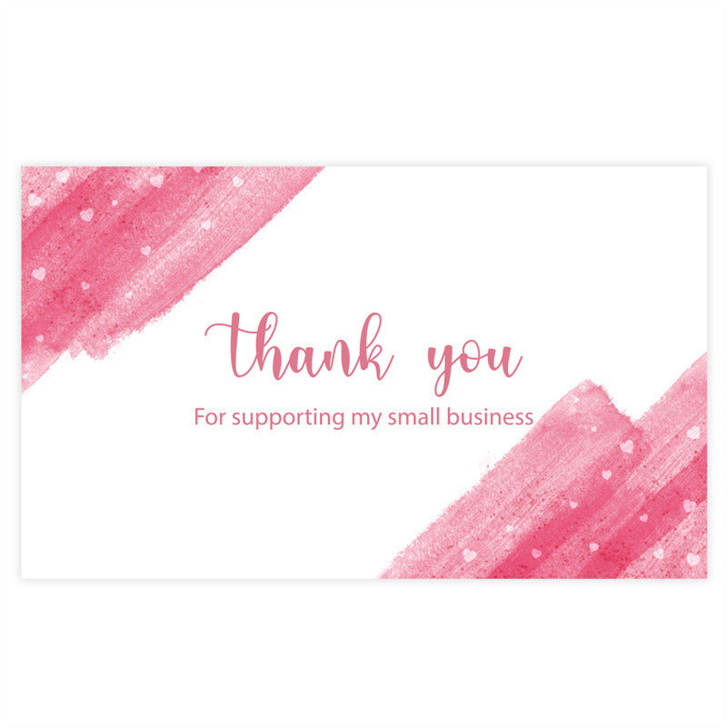 30pcs Thank You For Supporting My Small Business Cards, - 3.5''x2.1'' - Greeting Blank Cards, Recommended For Online Retailers, Small Business Owners And Local Stores
