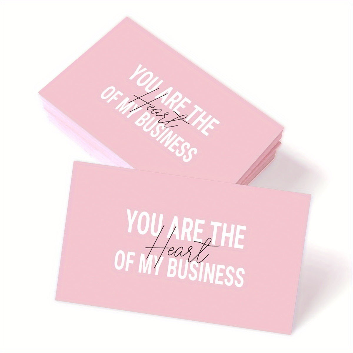 50PCS Thank You For Supporting My Business Cards, Small Customer Appreciation Card For Shop, Online Retailers, Business Owners And Local Stores