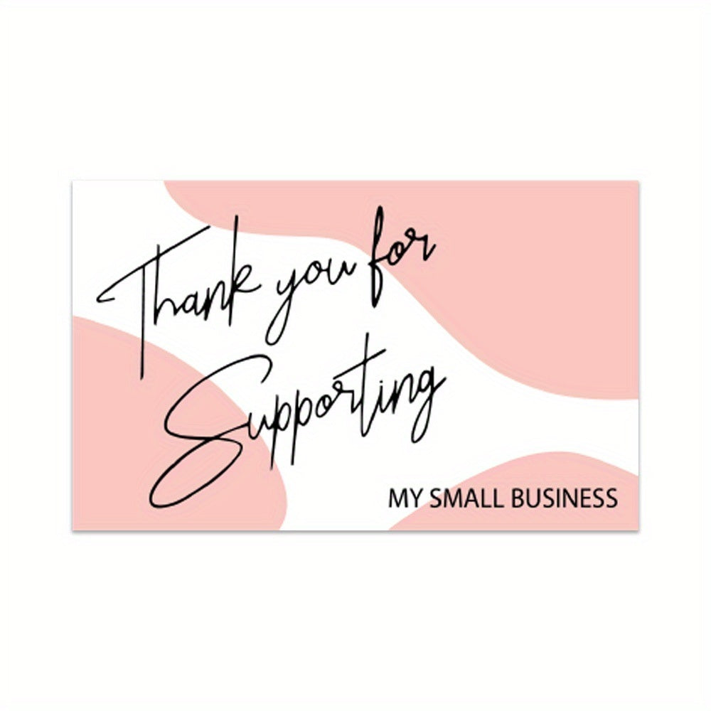 30-Pack Thank You Cards, 3.5''x 2.1'' Greeting Blank Cards, Thank You For Supporting My Small Business Cards