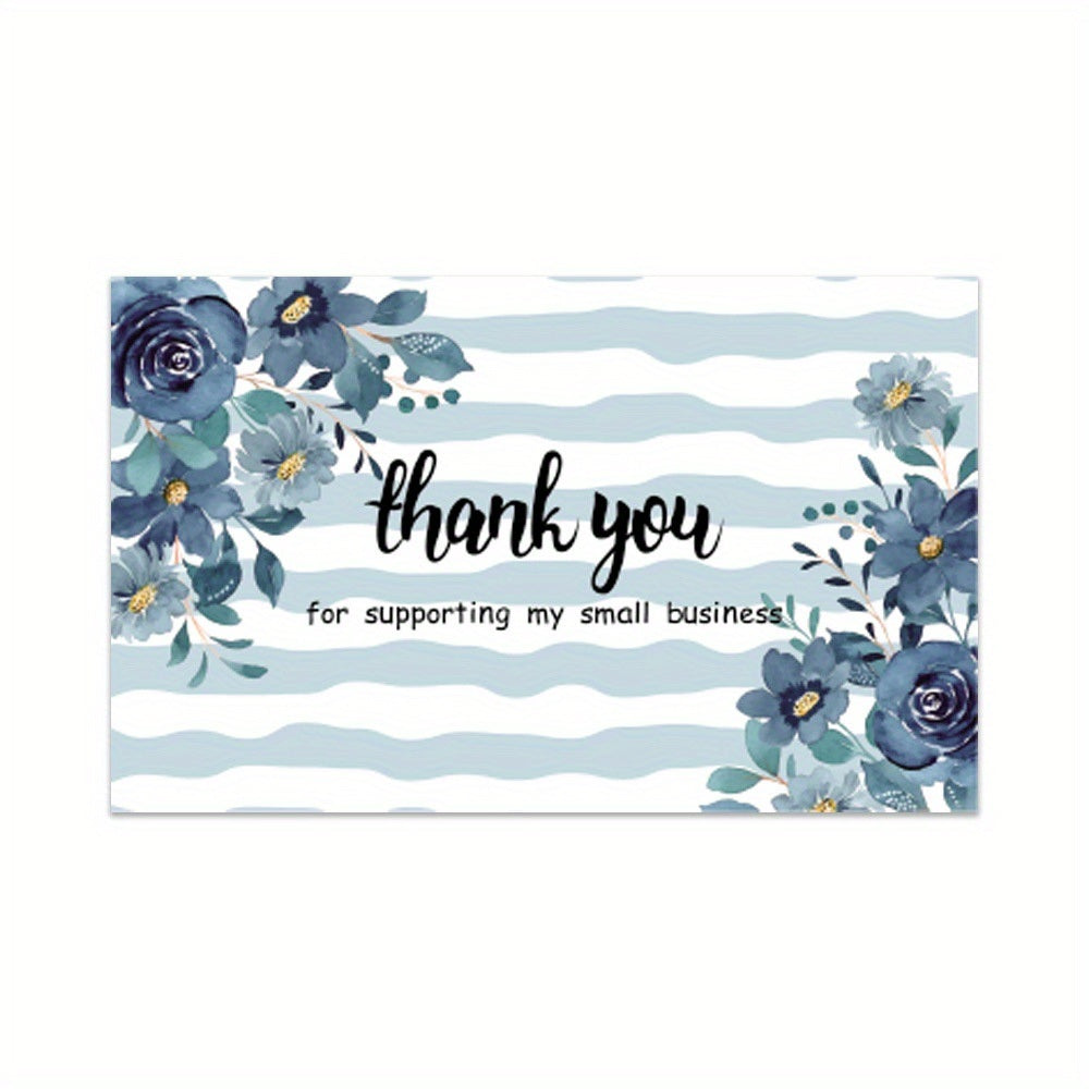 30-Pack Thank You Cards, 3.5''x 2.1'' Greeting Blank Cards, Thank You For Supporting My Small Business Cards