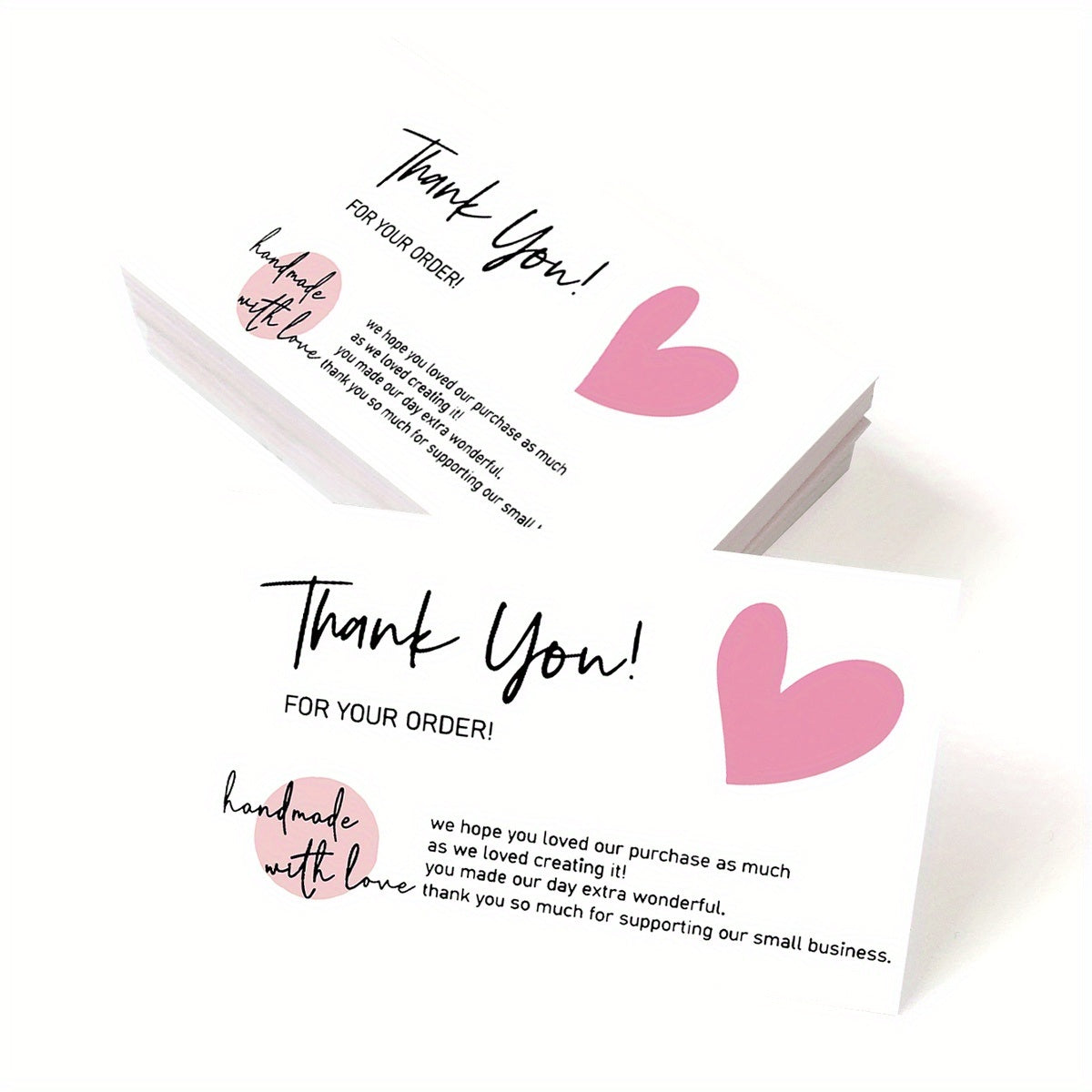 50pcs Exquisite Thank You Cards - Perfect for Business, Baby Shower, Birthday Party, Wedding & Thanksgiving