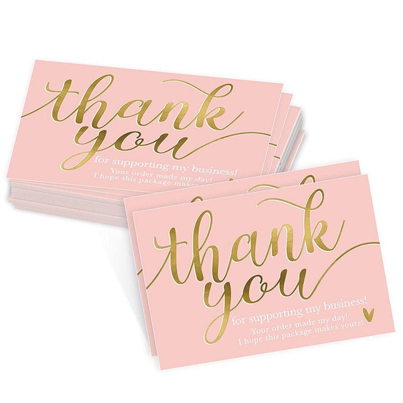 50pcs Exquisite Thank You Cards - Perfect for Any Occasion!