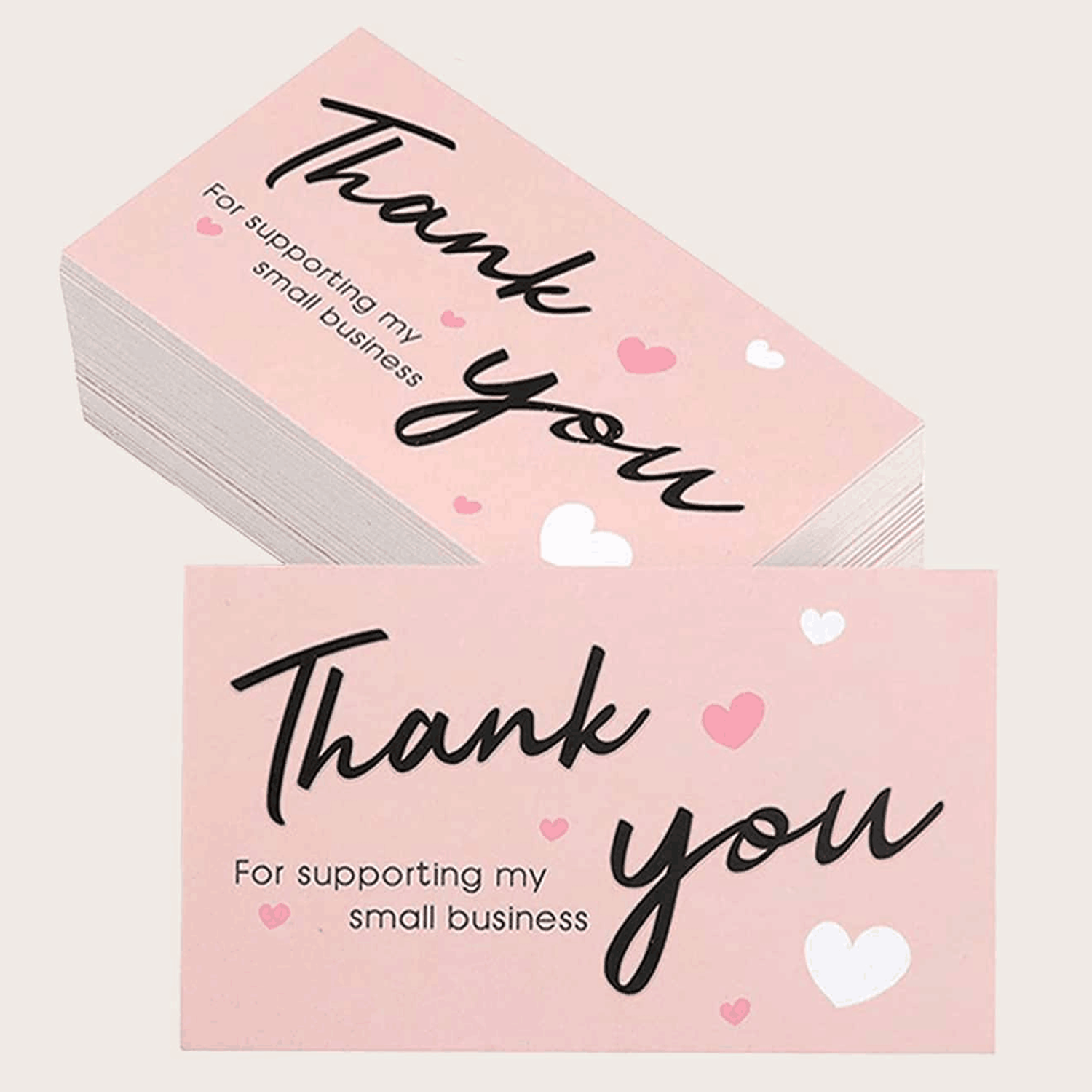 50 Thank You Cards - Show Your Appreciation to Your Small Business Customers