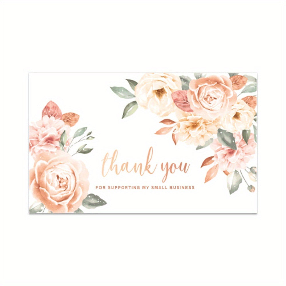 30-Pack Thank You Cards, 3.5''x 2.1'' Greeting Blank Cards, Thank You For Supporting My Small Business Cards