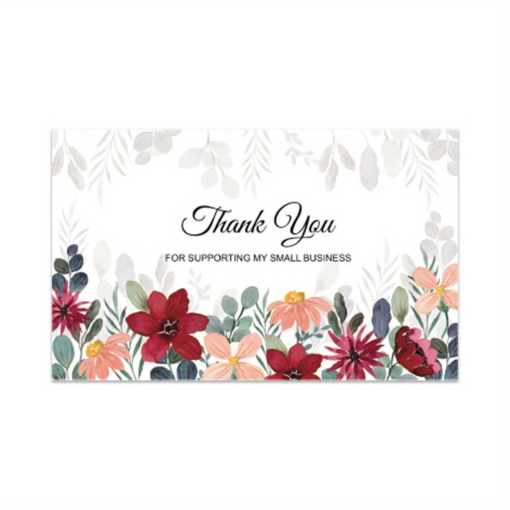 30-Pack Thank You Cards, 3.5''x 2.1'' Greeting Blank Cards, Thank You For Supporting My Small Business Cards