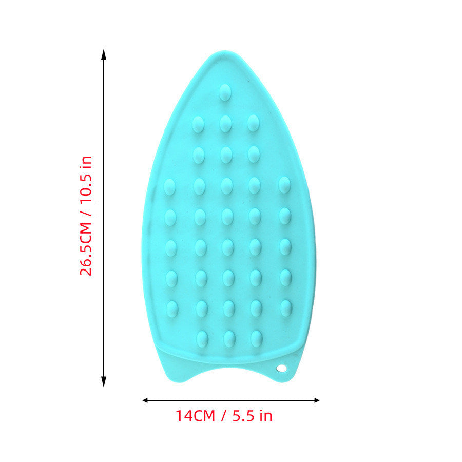 1pc Thick Silicone Heat Insulation Pad, Ironing Mat, Foldable Household Solid Color Silicone Iron Mat, Home Laundry Products