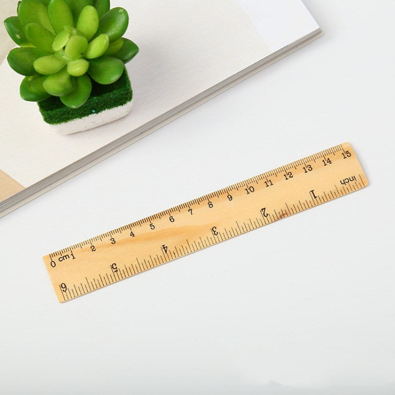 1pc Tailor Ruler Stationery Ruler Wooden Measuring Ruler