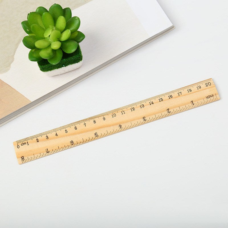 1pc Tailor Ruler Stationery Ruler Wooden Measuring Ruler