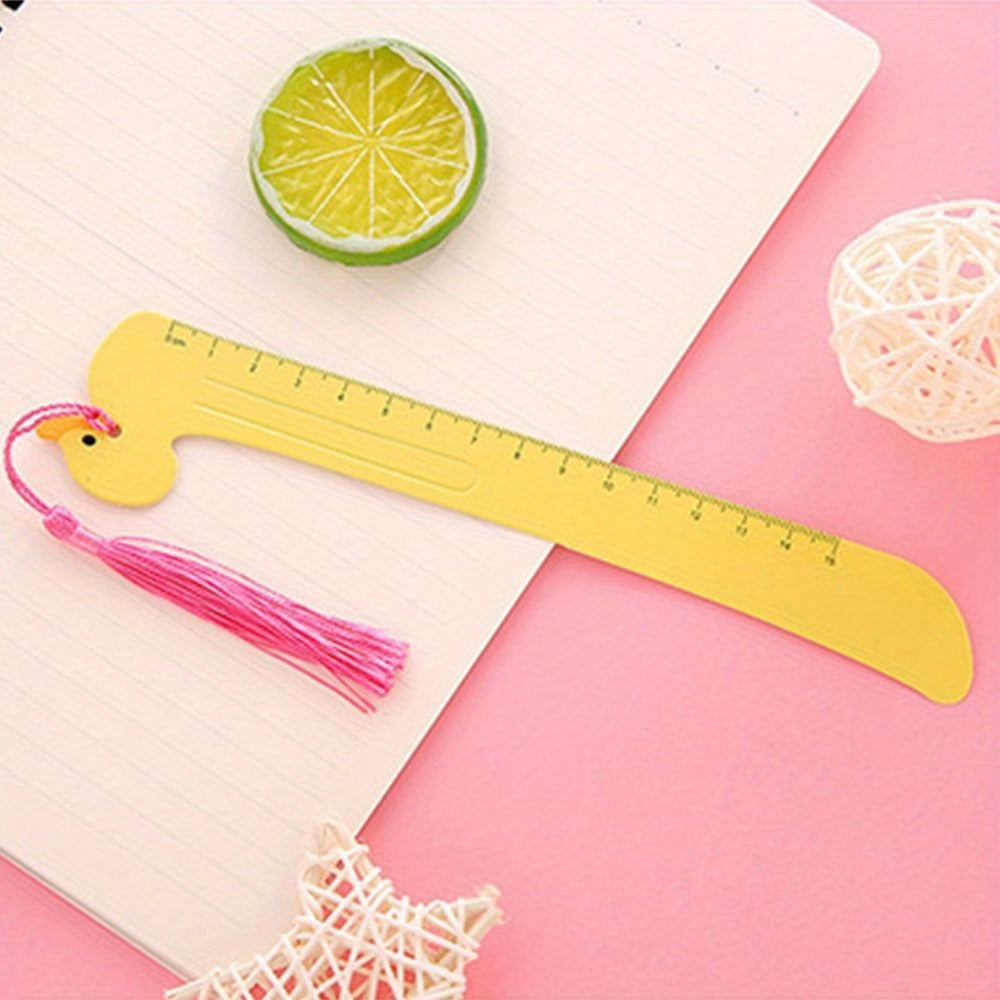 2pcs Cartoon Pet Straight Ruler Bookmarks 5.91inch Scale Ruler Learn Kawaii Stationery Office School Supplies