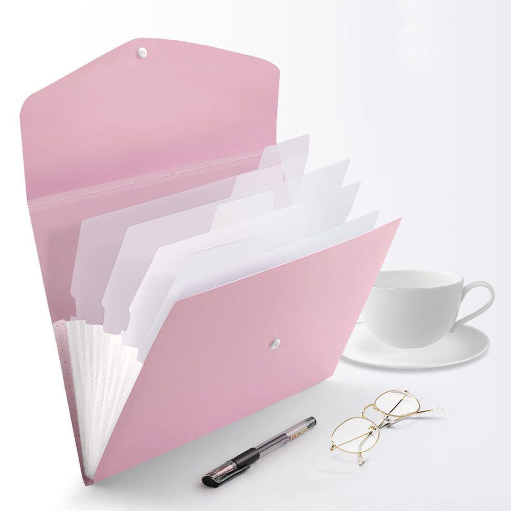 13 Grids Handheld File Folder Organ Box Bag Multi-function Organizer Storage Holder Office Document A4 Paper Folder