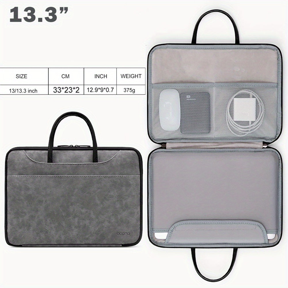 13.3/14/15.6 Inch Laptop Bag, Waterproof Sleeve Case, Men Women Briefcase With Organizer