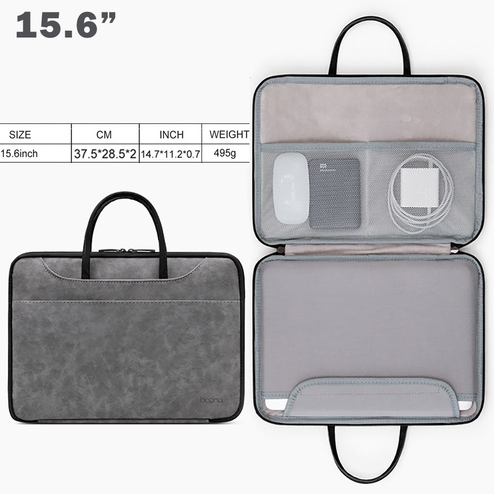 13.3/14/15.6 Inch Laptop Bag, Waterproof Sleeve Case, Men Women Briefcase With Organizer