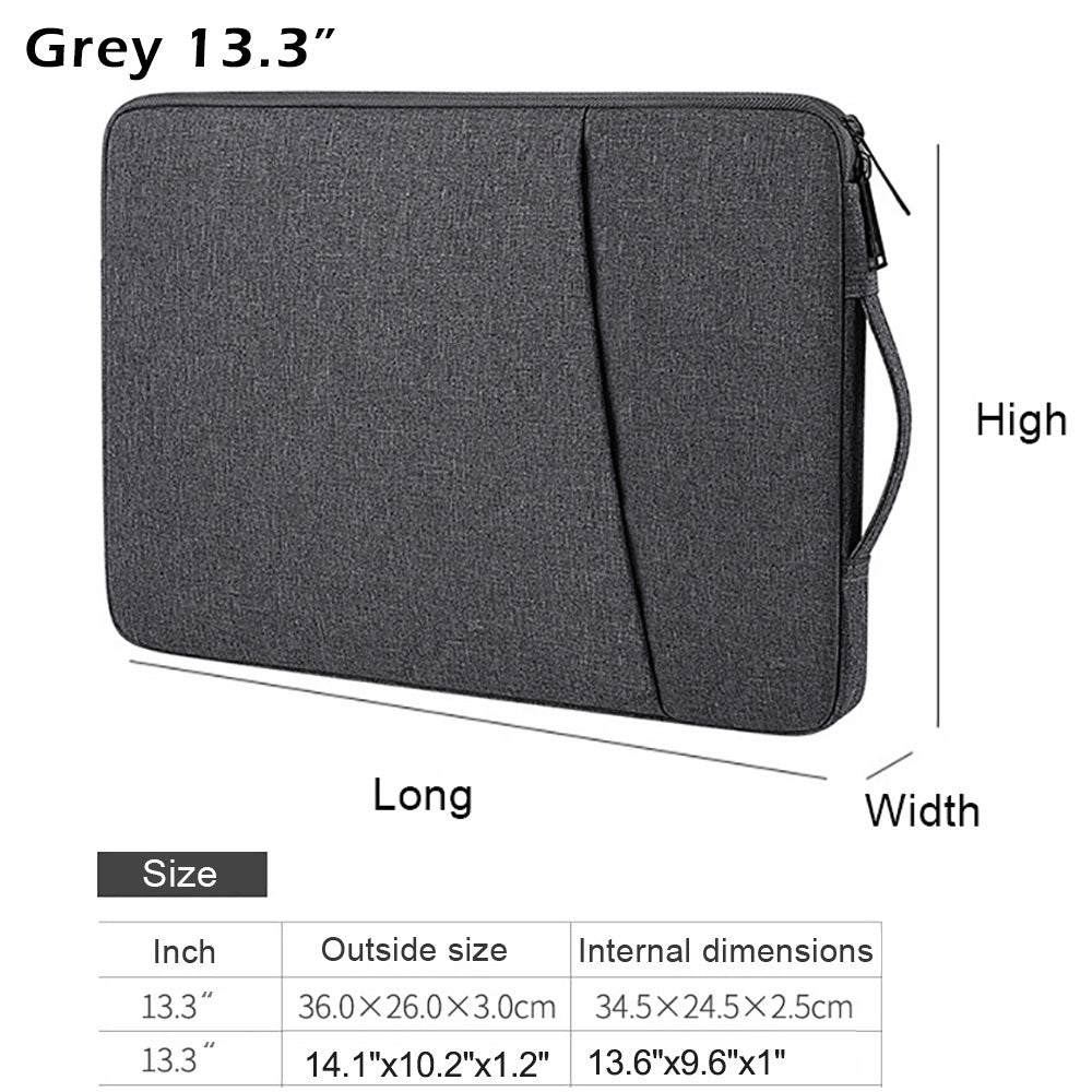 13/14/15.6 Inch Laptop Sleeve Case With Handle For MacBook Pro/Air, DELL XPS/DELL Inspiron, Acer Chromebook , Samsung, Lenovo And Most 13-16 Inch Laptop