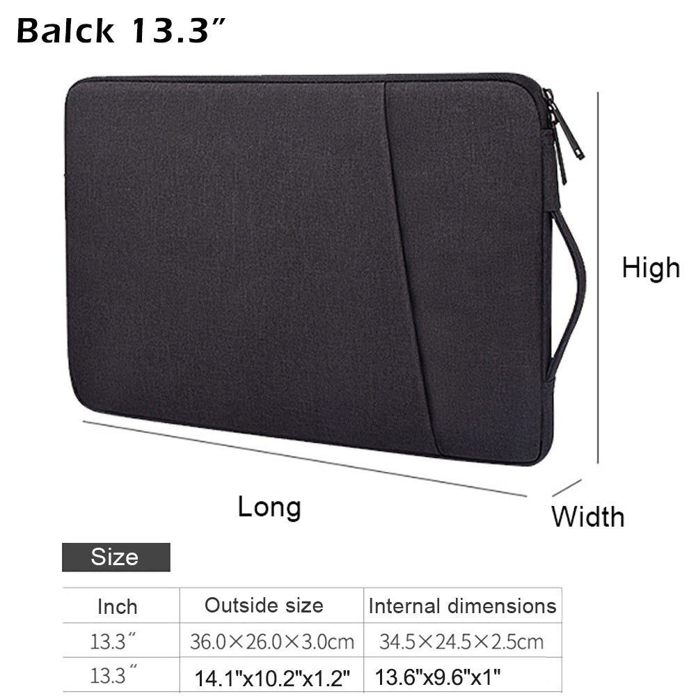 13/14/15.6 Inch Laptop Sleeve Case With Handle For MacBook Pro/Air, DELL XPS/DELL Inspiron, Acer Chromebook , Samsung, Lenovo And Most 13-16 Inch Laptop