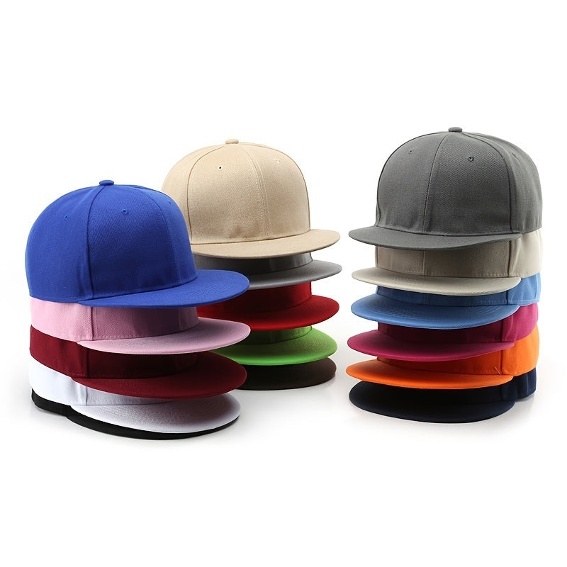 1pc Men's Hat Spring And Autumn Solid Color Plate Cap For Outdoor Sports Travel Women Sunscreen Sun Shading Sun Baseball Cap; Structured Flatfile Snapback Cap